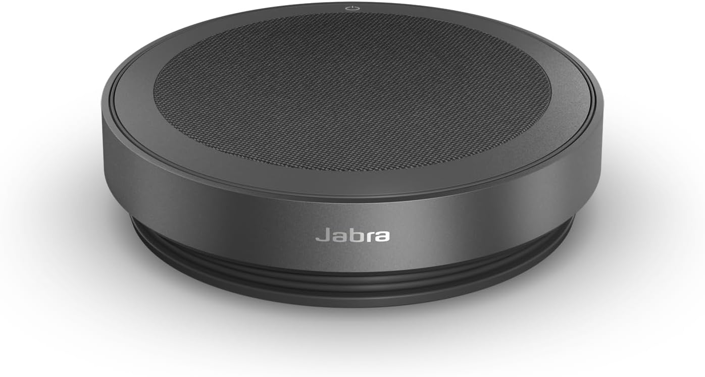 Jabra Speak2 75 Wireless Bluetooth Speakerphone - Portable Speaker with 4 Noise-Cancelling Mics, 65mm Full-Range Speakers & Super-Wideband Audio - Certified Microsoft Teams Speaker