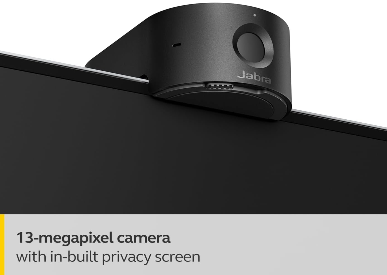 Jabra PanaCast 20 4K Video Conferencing Camera - Flexible Plug & Play Personal Video Solution Webcam with AI-Powered 4K Ultra-HD, Intelligent Zoom, and Lighting Optimization - Black