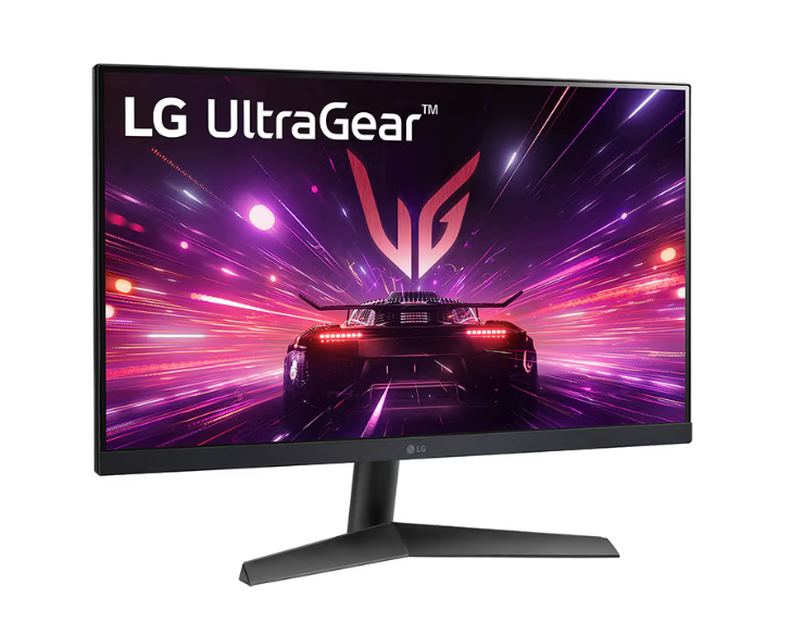LG 24GS60F-B UltraGear 23.8" Gaming Monitor for PC Gaming, Home Gaming, Full HD (1920 x 1080), Anti-Glare, 180Hz, IPS 1ms (GTG), FreeSync™ Technology, G-Sync Compatible, HDR10, DisplayPort, HDMI, Tilt