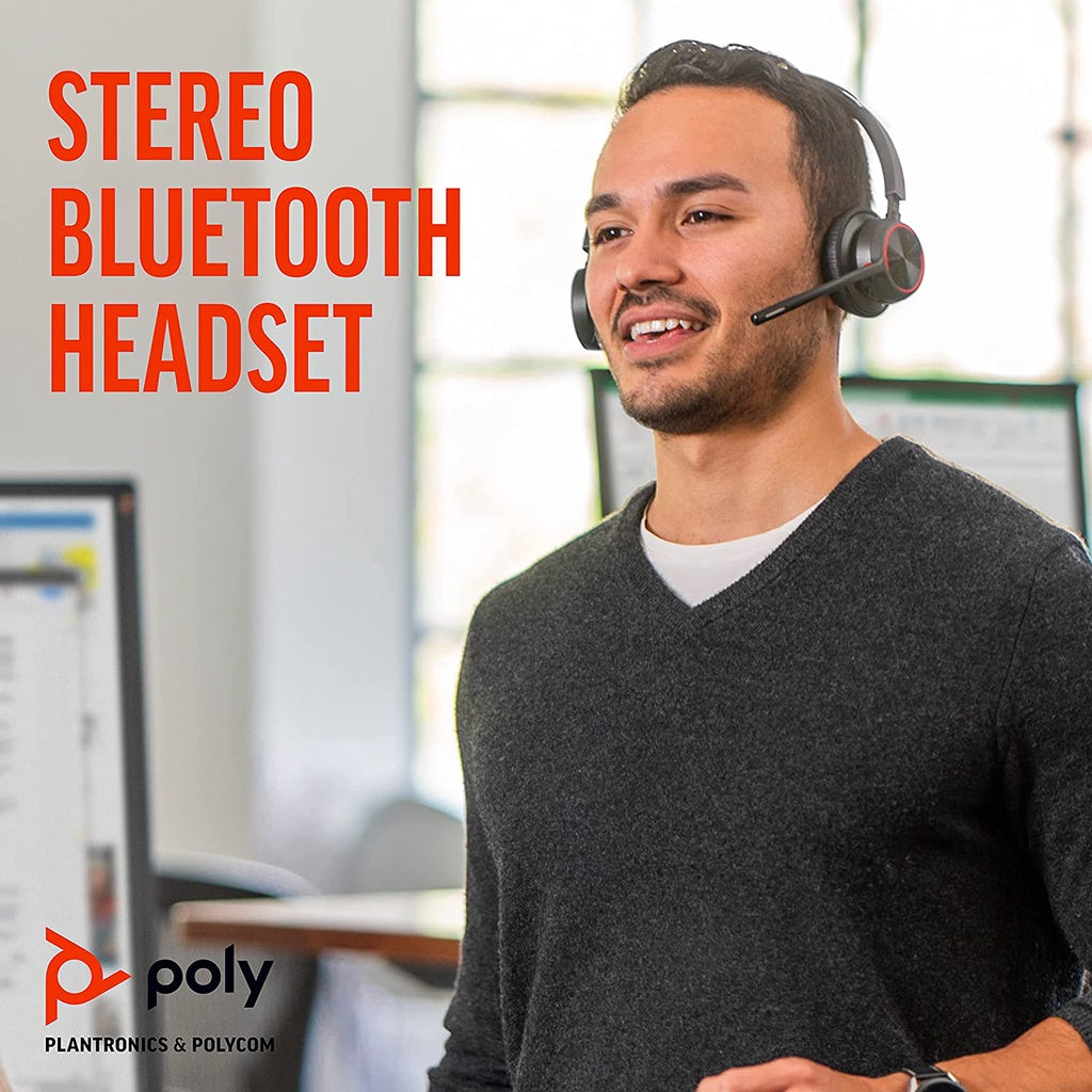 Poly Voyager 4320 UC Stereo USB-A Headset +BT700 USB-A Adapter