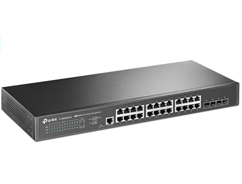 TP-Link TL-SG3428X-M2 JetStream 24-Port 2.5GBASE-T L2+ Managed Switch with 4 10GE SFP+ Slots