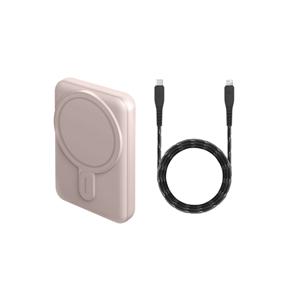 Energea MagPac Mini + NyloFlex USB-C to Lightning Cable