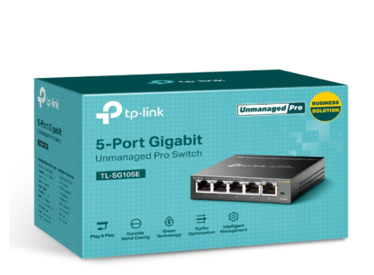 TP-Link TL-SG105E 5-Port Gigabit Unmanaged Pro Switch