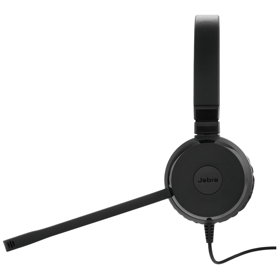 Jabra Evolve 20 SE UC USB-C/A Stereo Wired Headset Leatherette Cushion