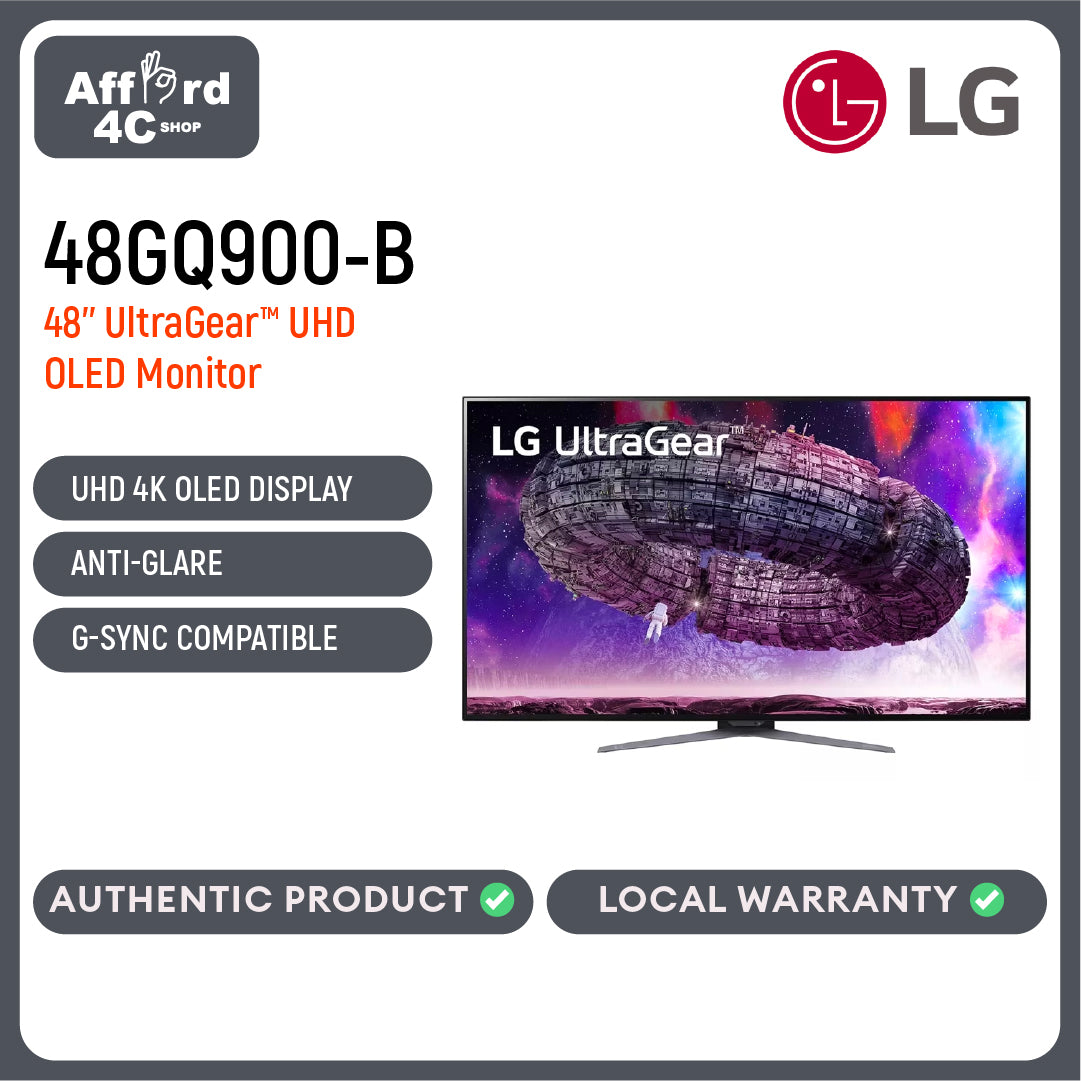 LG 48GQ900-B 48” UltraGear™ UHD 4K OLED Gaming Monitor