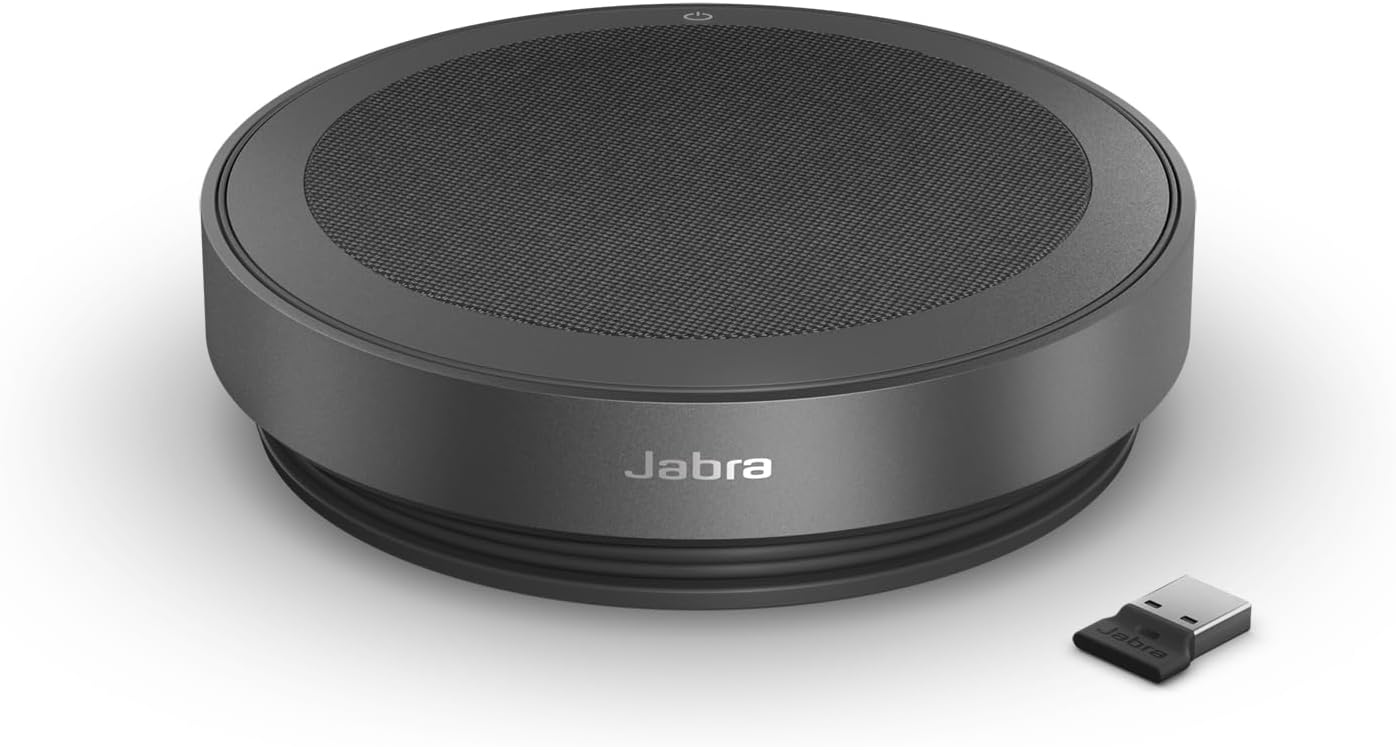 Jabra Speak2 75 MS Teams Best Professional Portable Speakerphone, With Link 390 USB-A Wireless Adapter