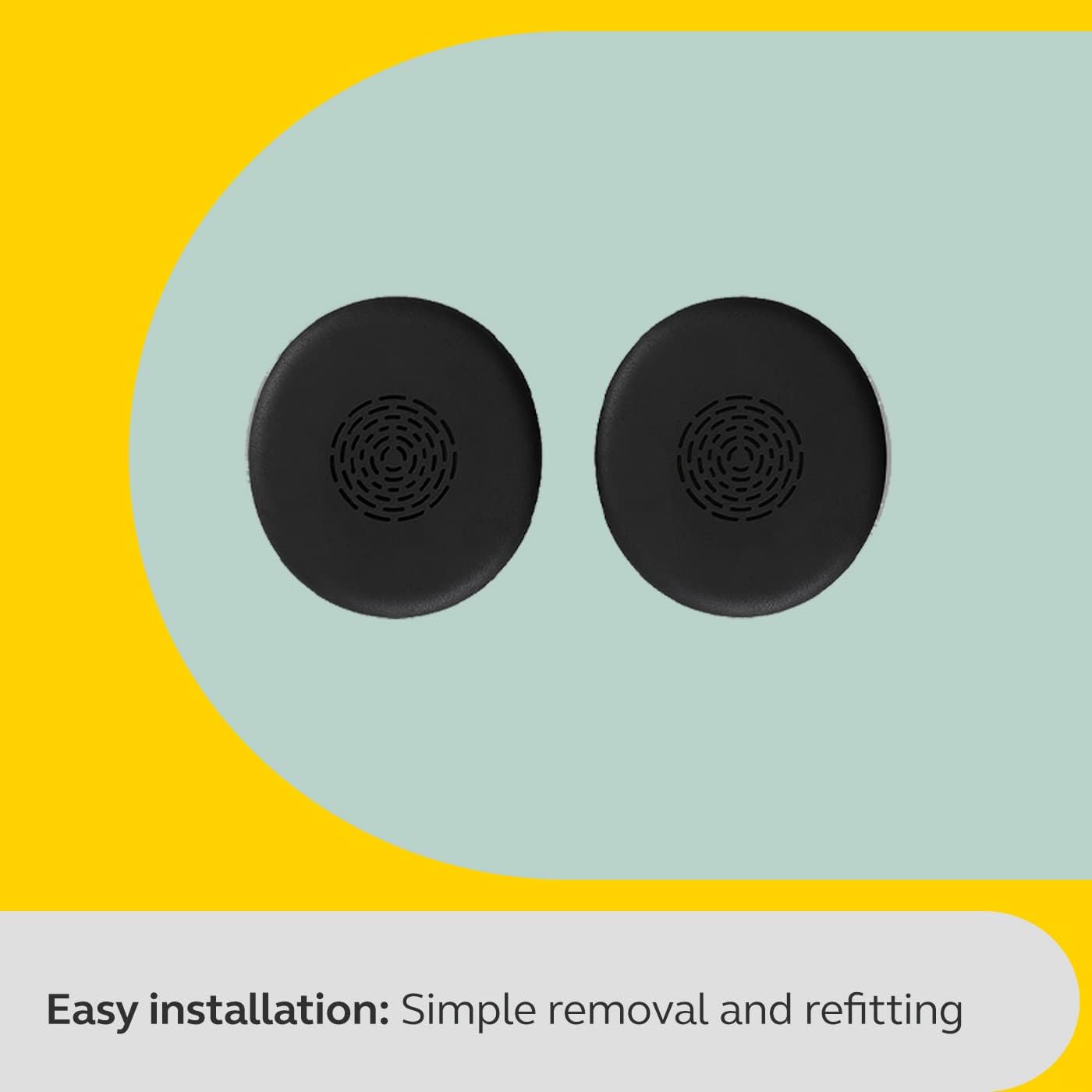 Jabra Engage 40/50II Ear Pads - 1 Pair Replacement Ear Cushions - Black