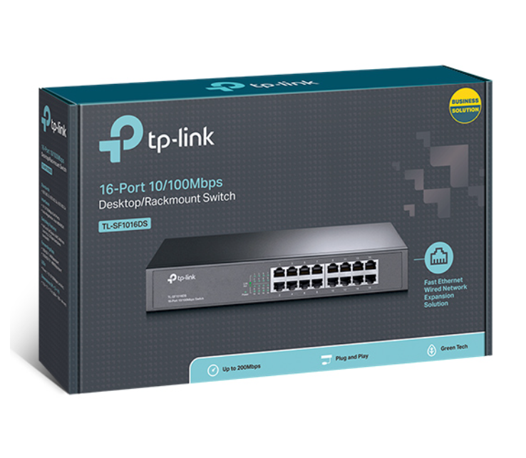 TP-Link TL-SF1016DS 16-Port 10/100Mbps Desktop/Rackmount Switch