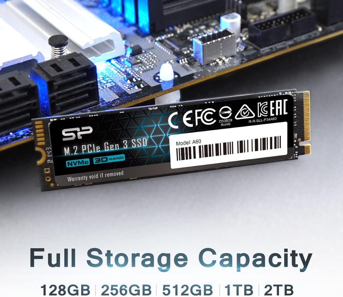 Silicon Power 256GB/512GB- NVMe M.2 PCIe Gen3x4 2280 TLC RW