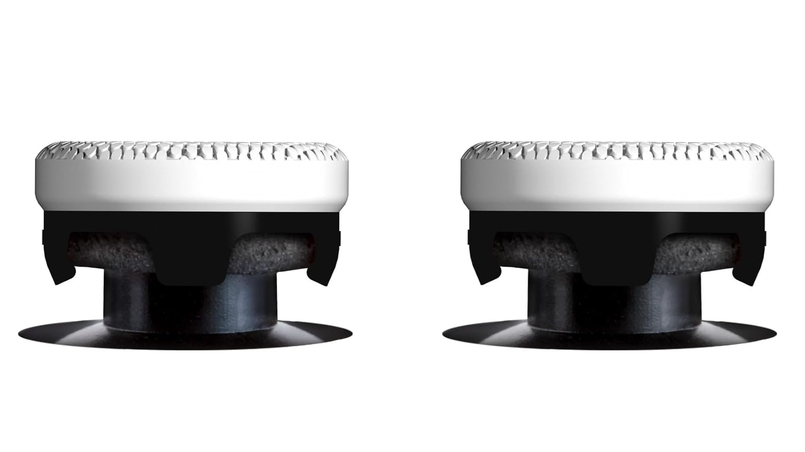 KontrolFreek Clutch Performance Thumbstick for Playstation PS4 and PS5 Black & White