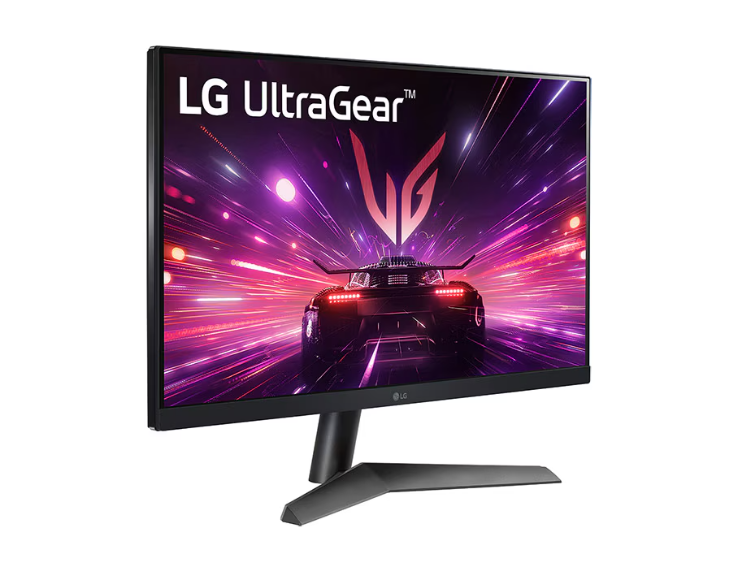 LG 24GS60F-B UltraGear 23.8" Gaming Monitor for PC Gaming, Home Gaming, Full HD (1920 x 1080), Anti-Glare, 180Hz, IPS 1ms (GTG), FreeSync™ Technology, G-Sync Compatible, HDR10, DisplayPort, HDMI, Tilt