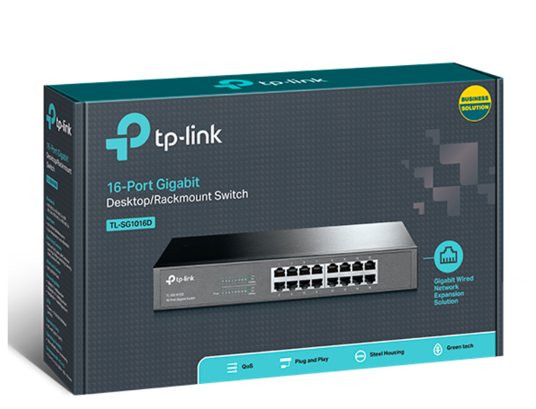 TP-Link TL-SG1016D 16-Port Gigabit Desktop/Rackmount Switch