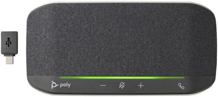 HP Poly Sync 10 USB-A USB-C Speakerphone for Teams Zoom Conference Calls