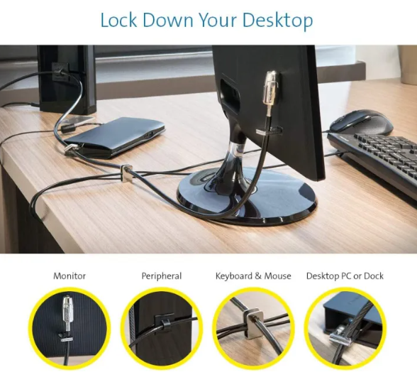 Kensington Desktop & Peripherals Locking Kit 2.0, Black (K64424WW)