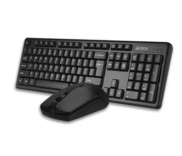 A4Tech Keyboard with Wireless Mouse Desktop - 3330N