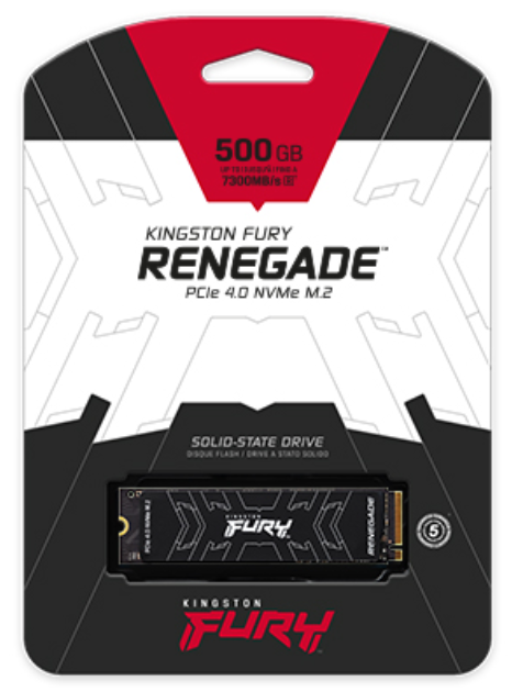 Kingston Fury Renegade 500GB/1TB/2TB/4TB Heatsink/Heat Spreader PCle 4.0 NVMe M.2 Internal SSD Solid State Drive