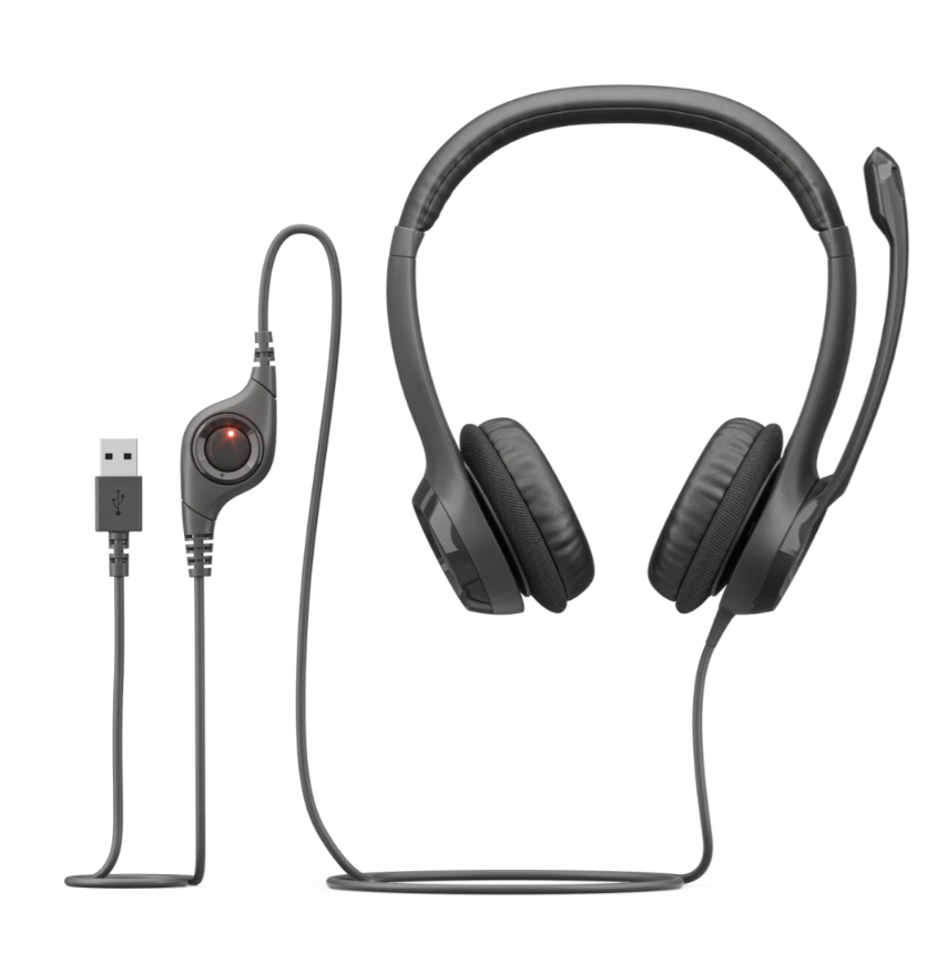 Logitech H390 USB Headset (Black)