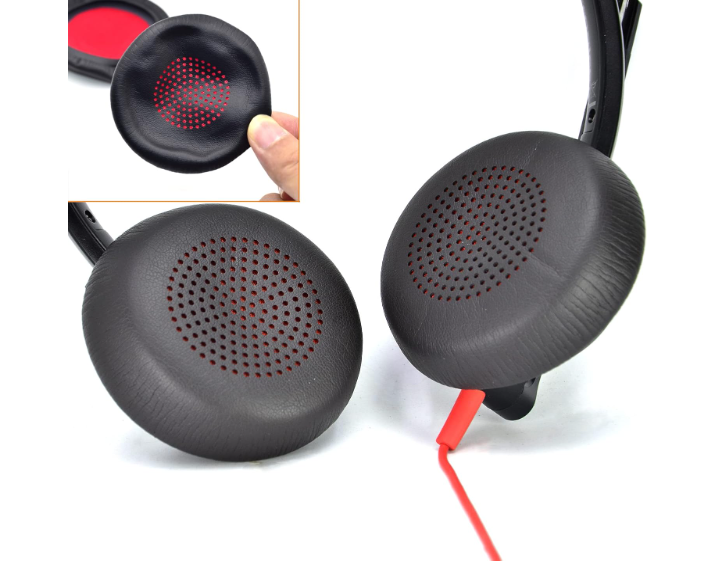 Poly Voyager Focus UC Leatherette Ear Cushions (2 Pieces)