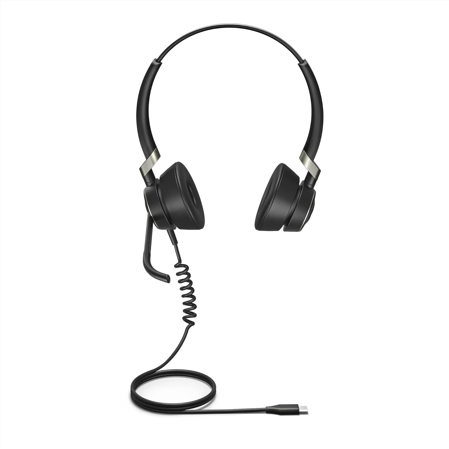 Jabra Engage 50 Stereo Professional Digital Corded Headset, USB-C Bundle With Jabra Engage Link USB A, MS
