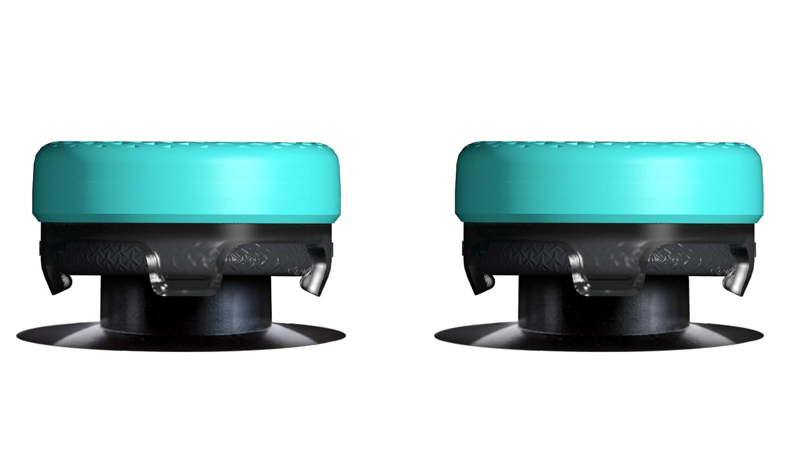 KontrolFreek Lotus Performance Thumbsticks for Playstation PS4 and PS5 Teal/Clear