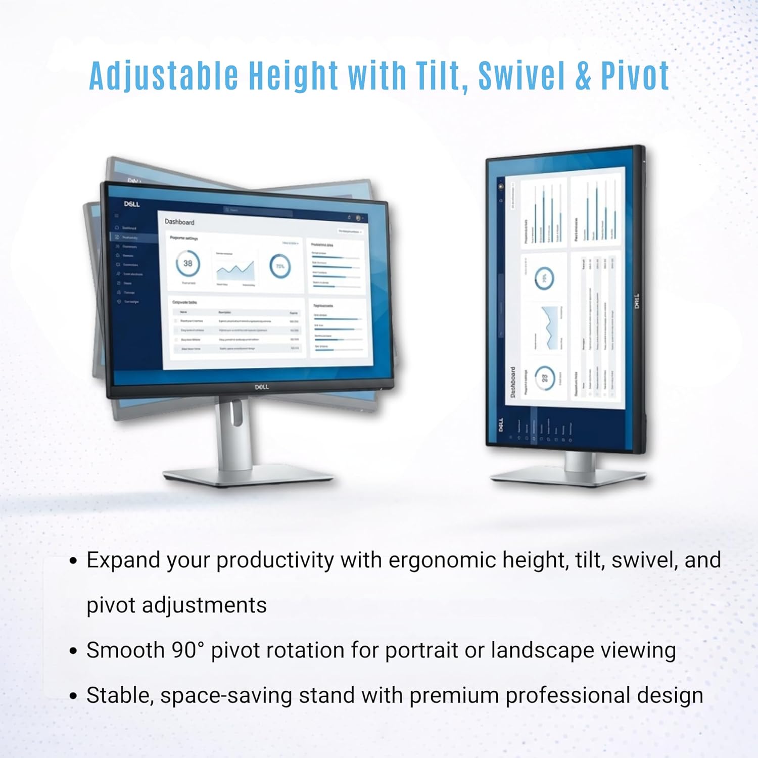 Dell Pro P P2426H 24" FHD 120Hz Business Monitor, USB-C, HDMI, DisplayPort | Anti-Glare 24" (1920×1080) Monitor, Adaptive-Sync, VESA Mount, Dual Front USB-C, Eye Comfort Tech, Slim Bezels, Easy Setup