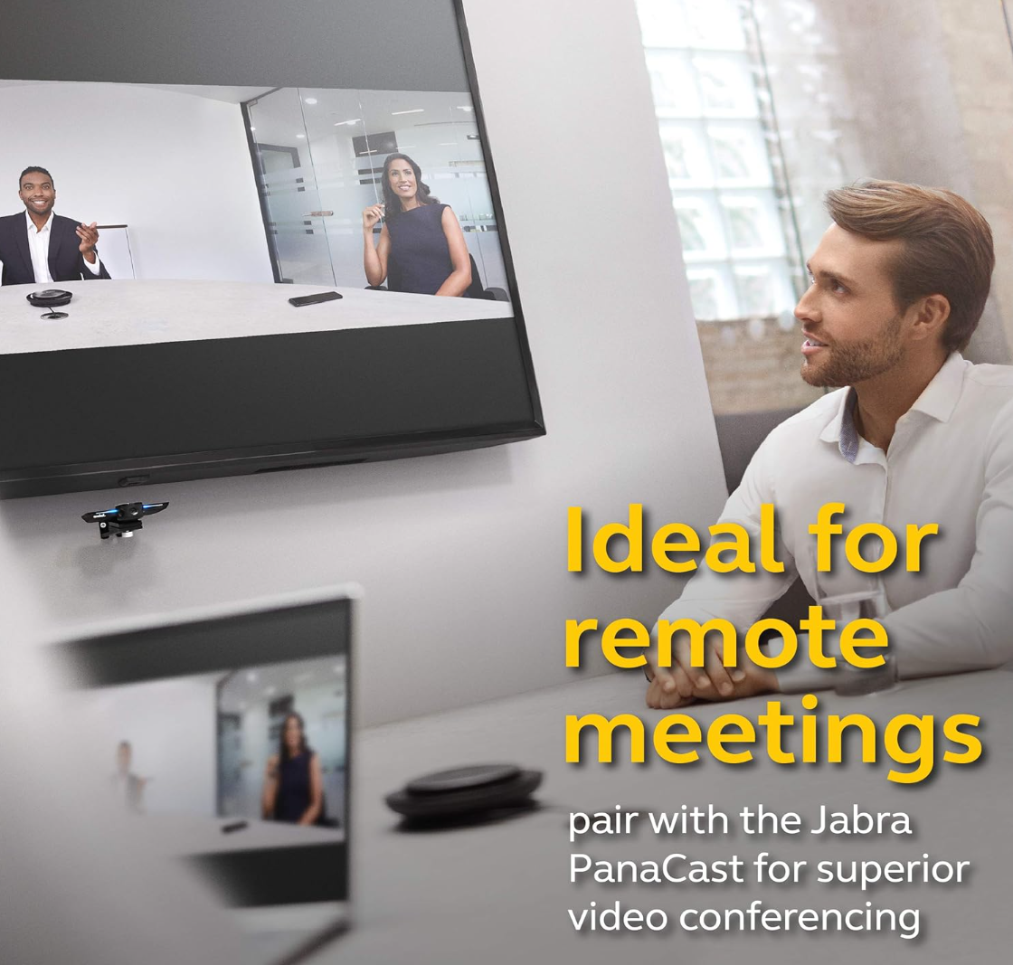 Jabra Speak 750 Wireless Bluetooth Speaker for Softphones and Mobile Phones – Easy To Set Up – Lightweight, Portable Conference Call Speaker with Premium Audio, Ideal for Remote Collaboration