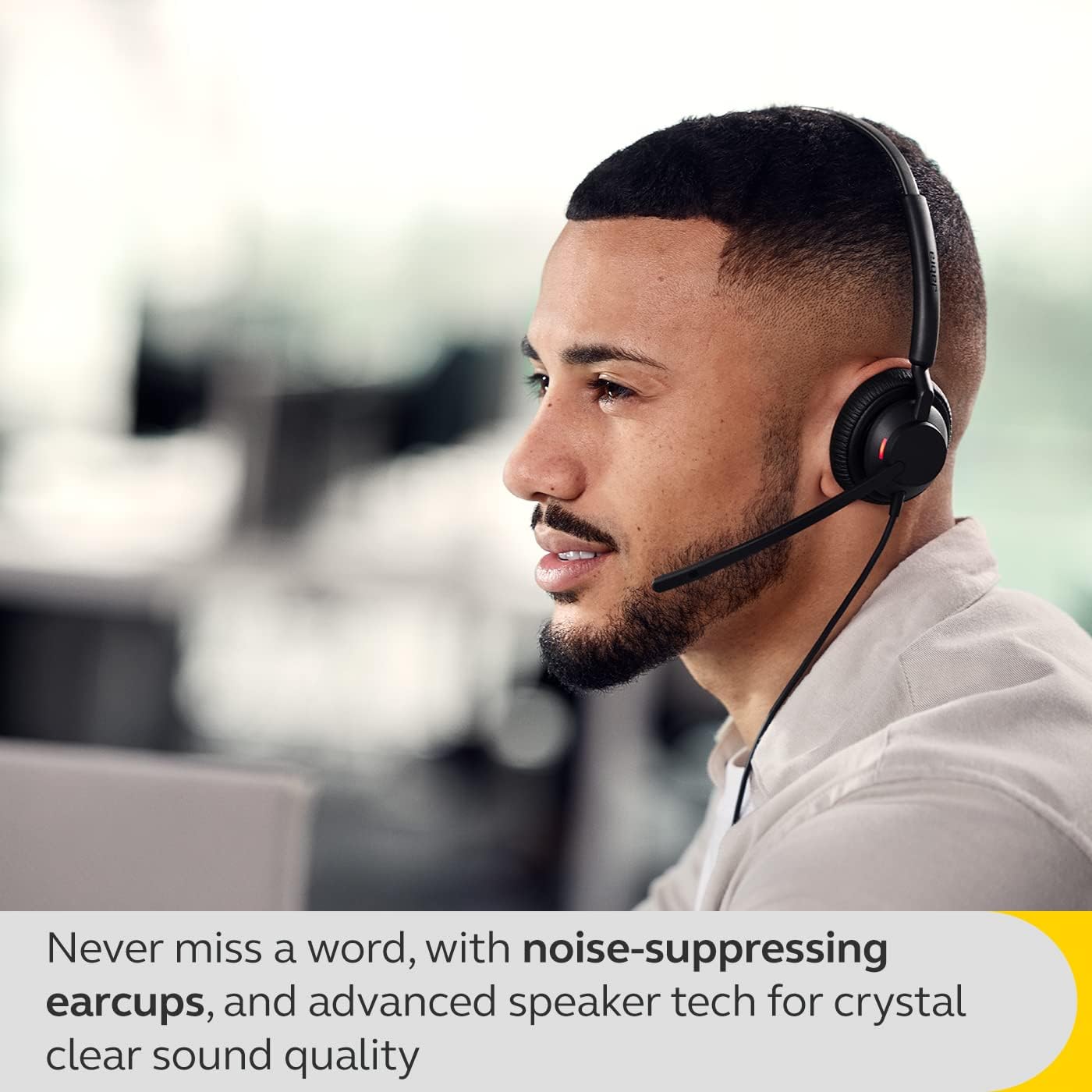 Jabra Engage 40 Stereo UC USB-C/A With Inline Link Wired Headset