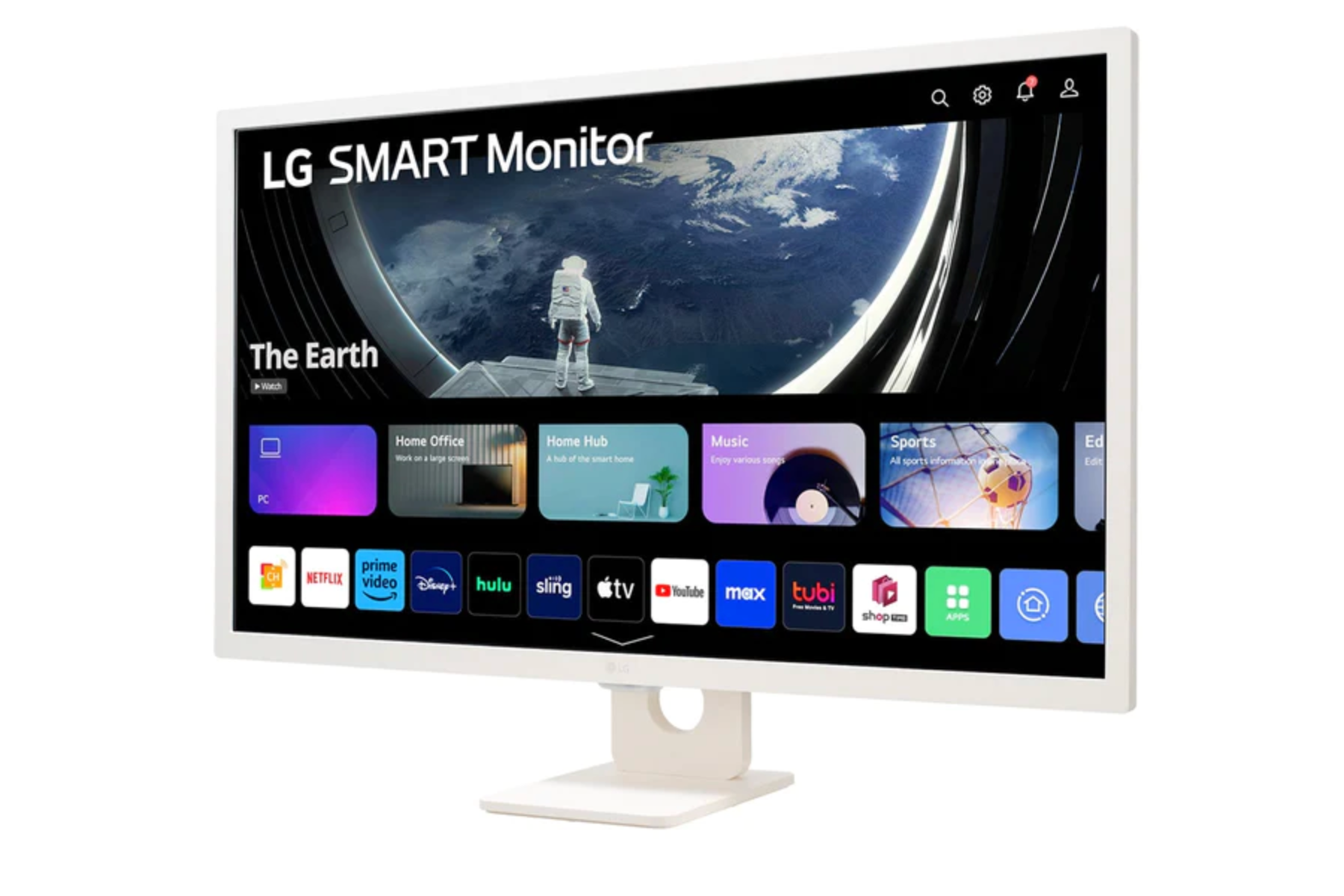 LG 32SR50F-W Smart Monitor 31.5" Full HD IPS with webOS