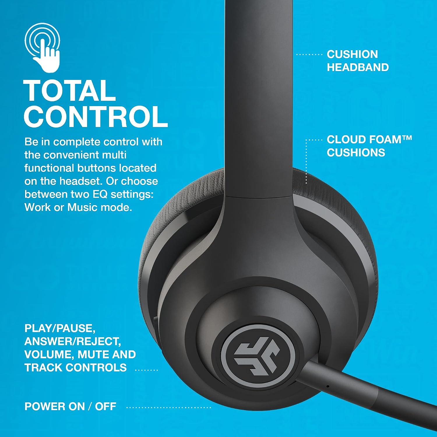 Jlab Go Work Gen 2 Wireless Headphones- Black