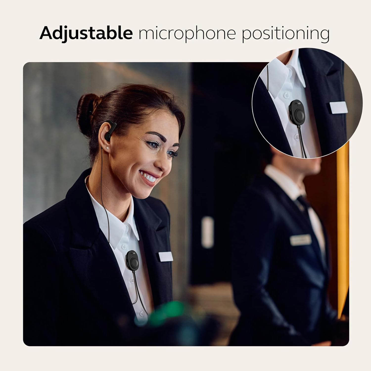 Jabra Perform 10 Wired PTT Earpiece with in-Line Clip-On Noise-Cancelling Microphone, Android Devices Only, Works with Walkie Talkie app in Microsoft Teams, Zello and Zebra, USB-C Connectivity
