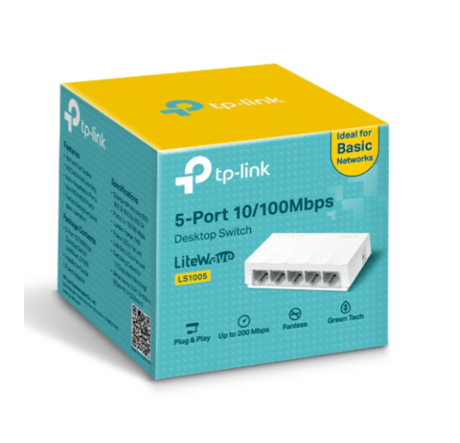 TP-Link LS1005 5-Port 10/100Mbps Desktop Switch