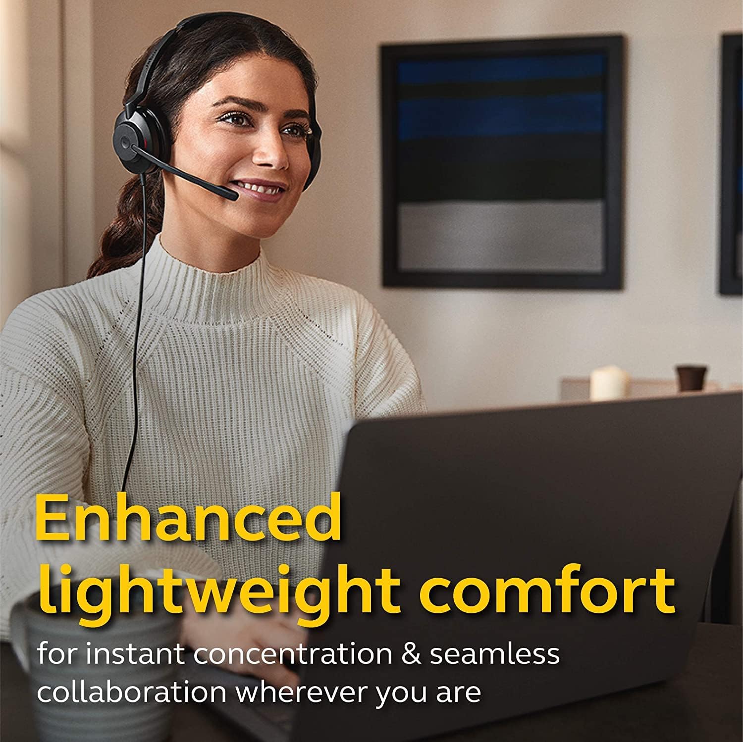 Jabra Evolve2 30 SE UC USB-A Wired Mono Noise-Cancelling Headset - Features 2-Mic Call Technology - Works with All Leading Unified Communications Platforms Such as Zoom and Google Meet