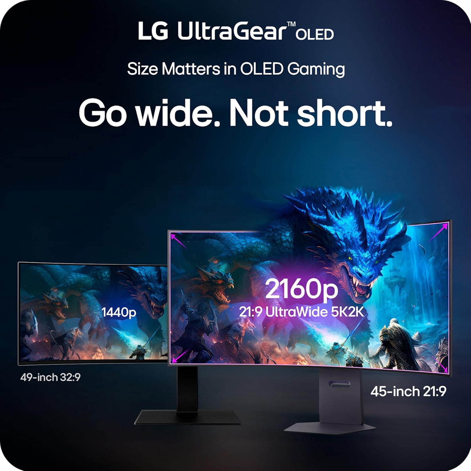 LG 45GX950A-B 45 Inch UltraGear™ OLED 5K2K WUHD 165Hz or WFHD Dual Mode 330Hz 0.03ms G-sync Compatible DisplayPort 2.1 Gaming Monitor