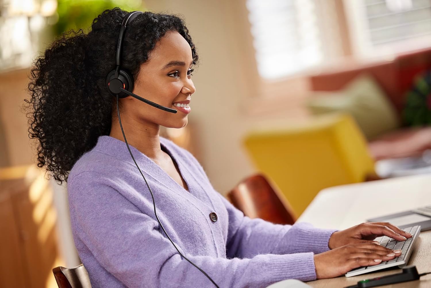 Jabra Engage 50 II MS Mono USB-C/A Headset w/ Link Controller Noise-Cancelling 3-Mic Technology, Ultra-Lightweight Design