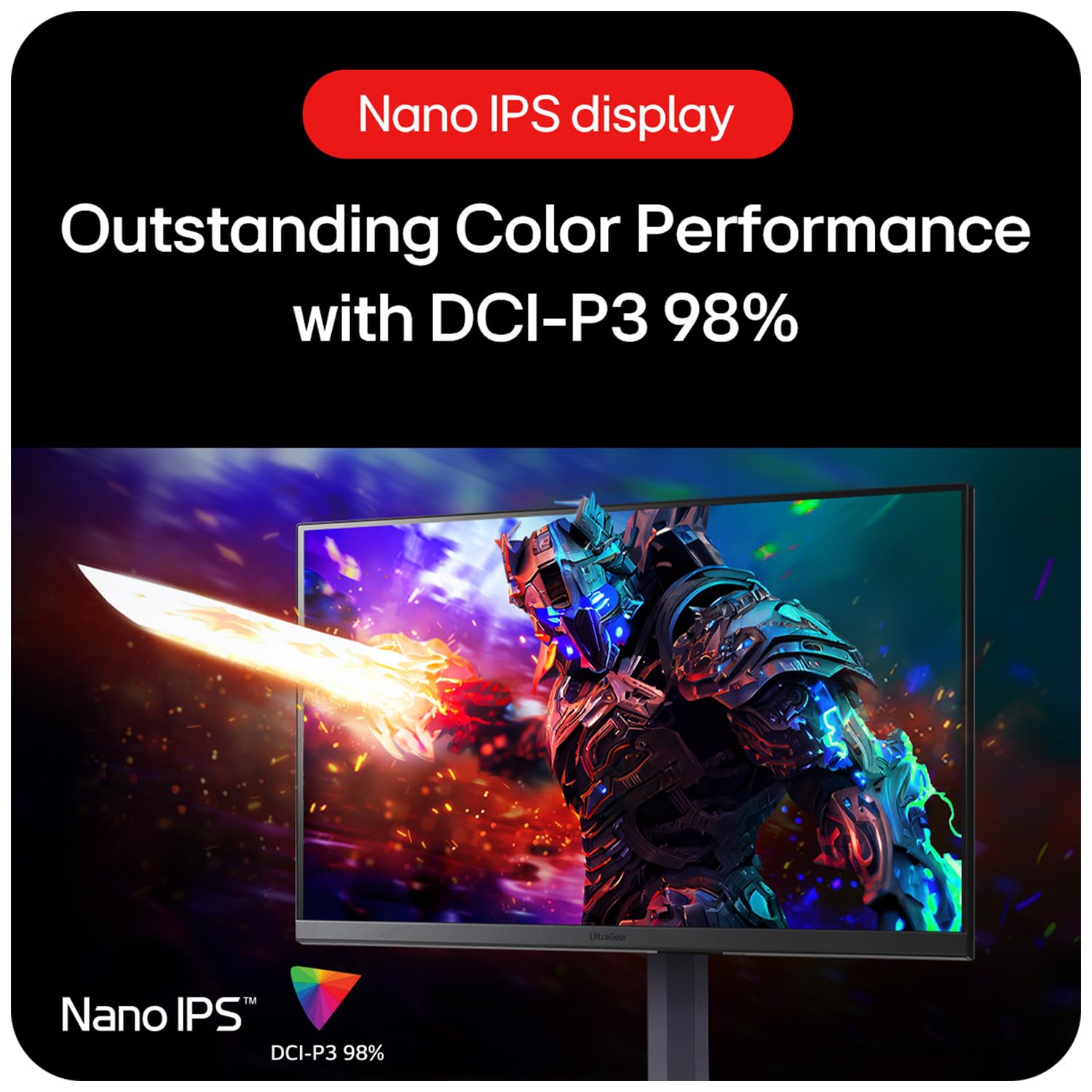 LG 32GS85Q-B 32" QHD (2560x1440) Nano IPS UltraGear Gaming Monitor, 180Hz, 1ms, NVIDIA G-SYNC Compatible, AMD FreeSync, HDR10, Tilt/Height/Pivot Stand, HDMI X 2, Display Port, HP Out
