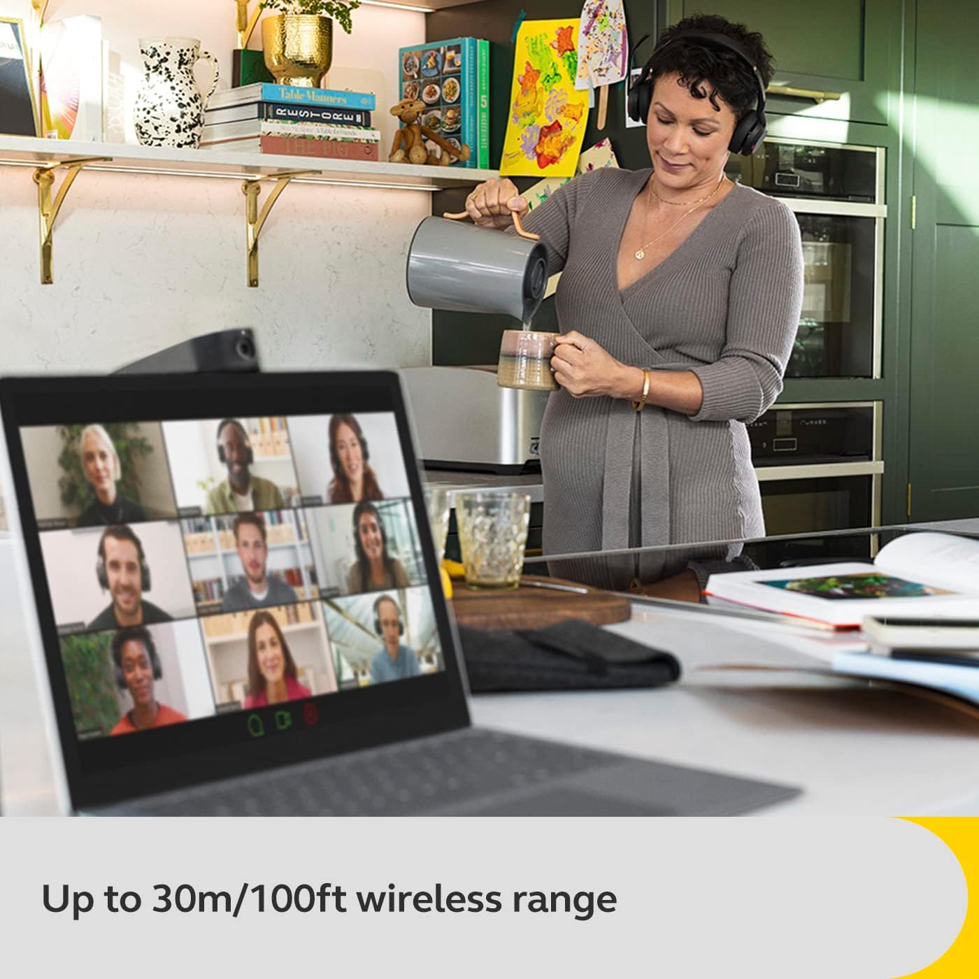 Jabra Evolve2 55 Mono with Link 380 USB-A Wireless Headset - Features AirComfort Technology, Noise-Cancelling Mics & Active Noise Cancellation