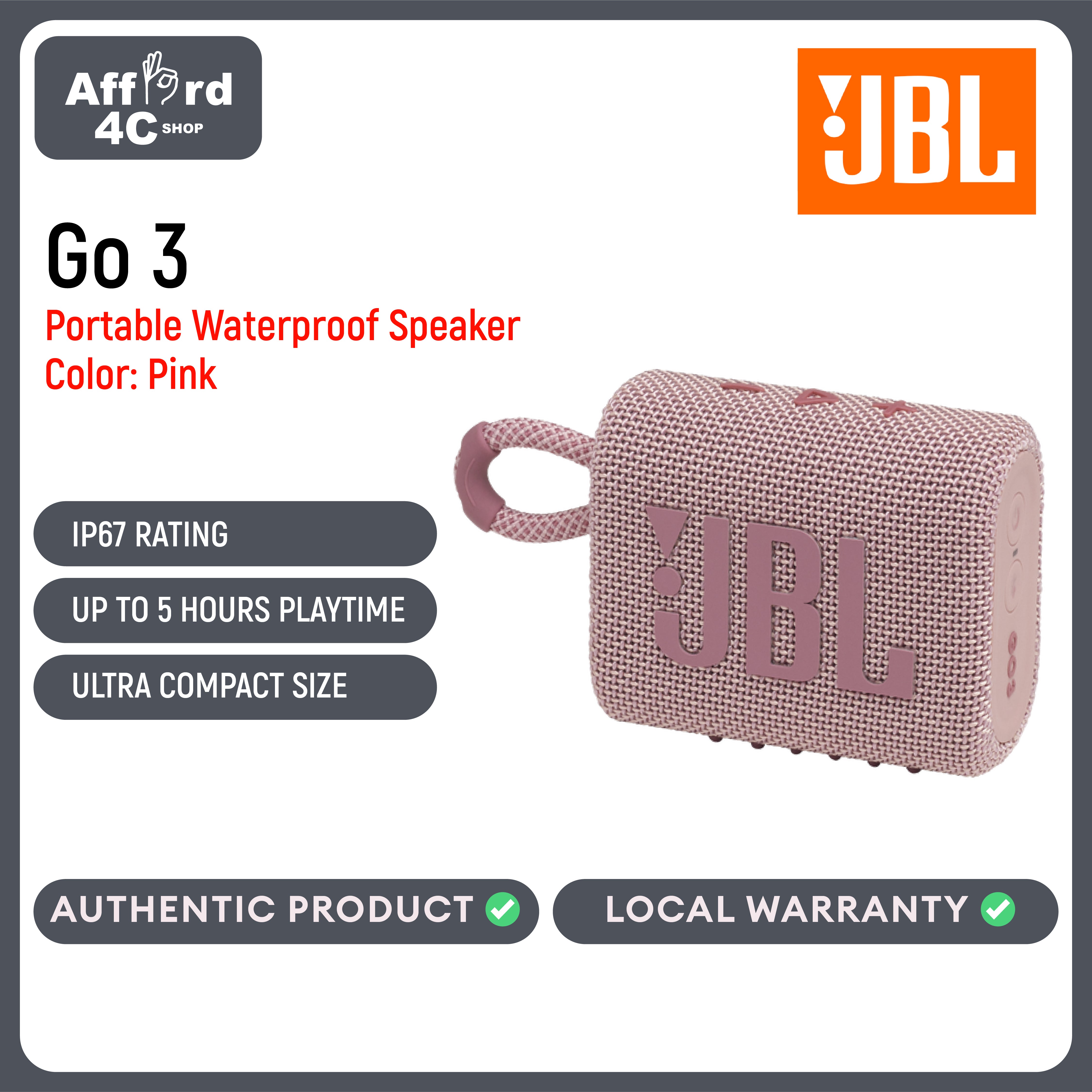 JBL Go 3 Portable Waterproof Speaker