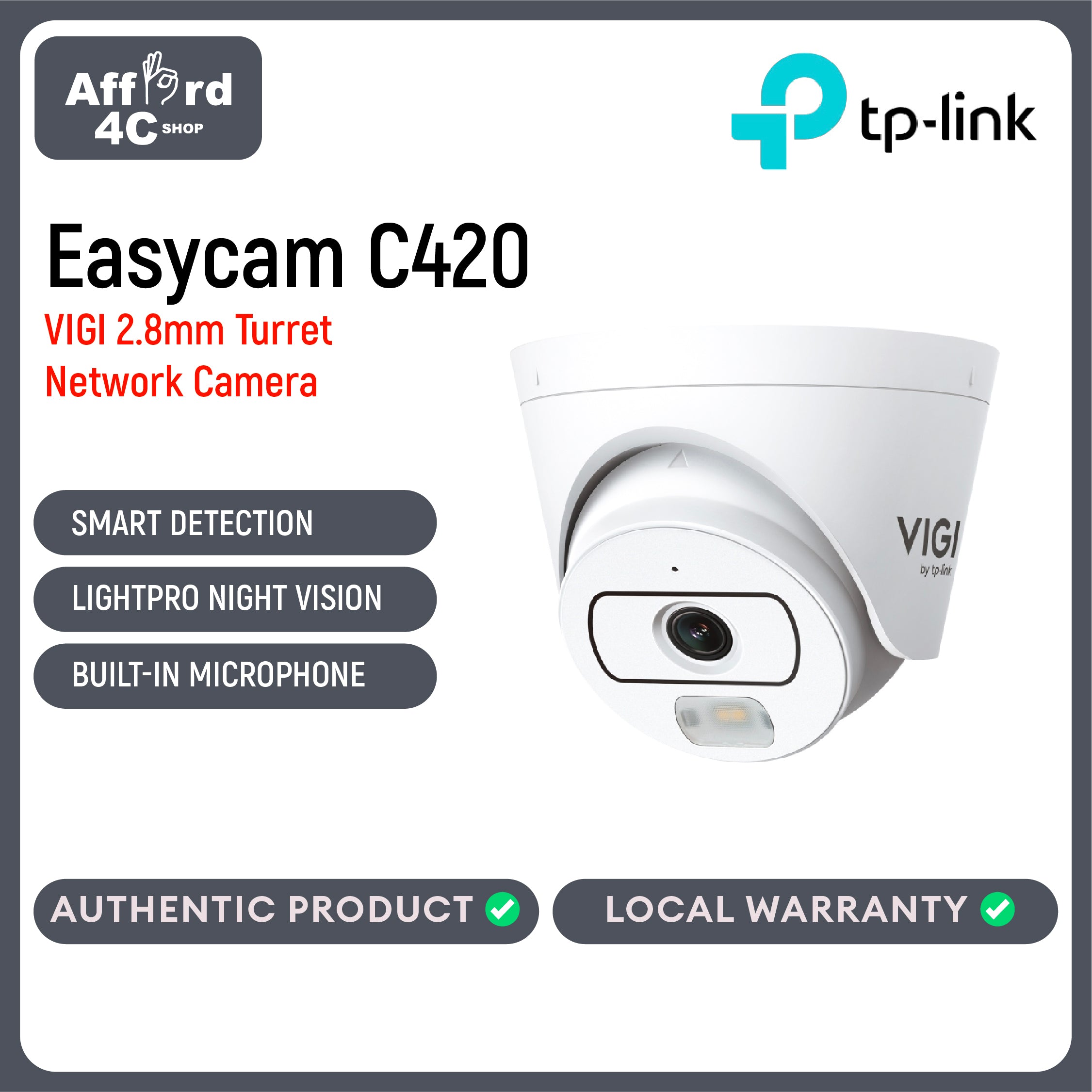 TP-Link VIGI EasyCam C420 V1.0 UN