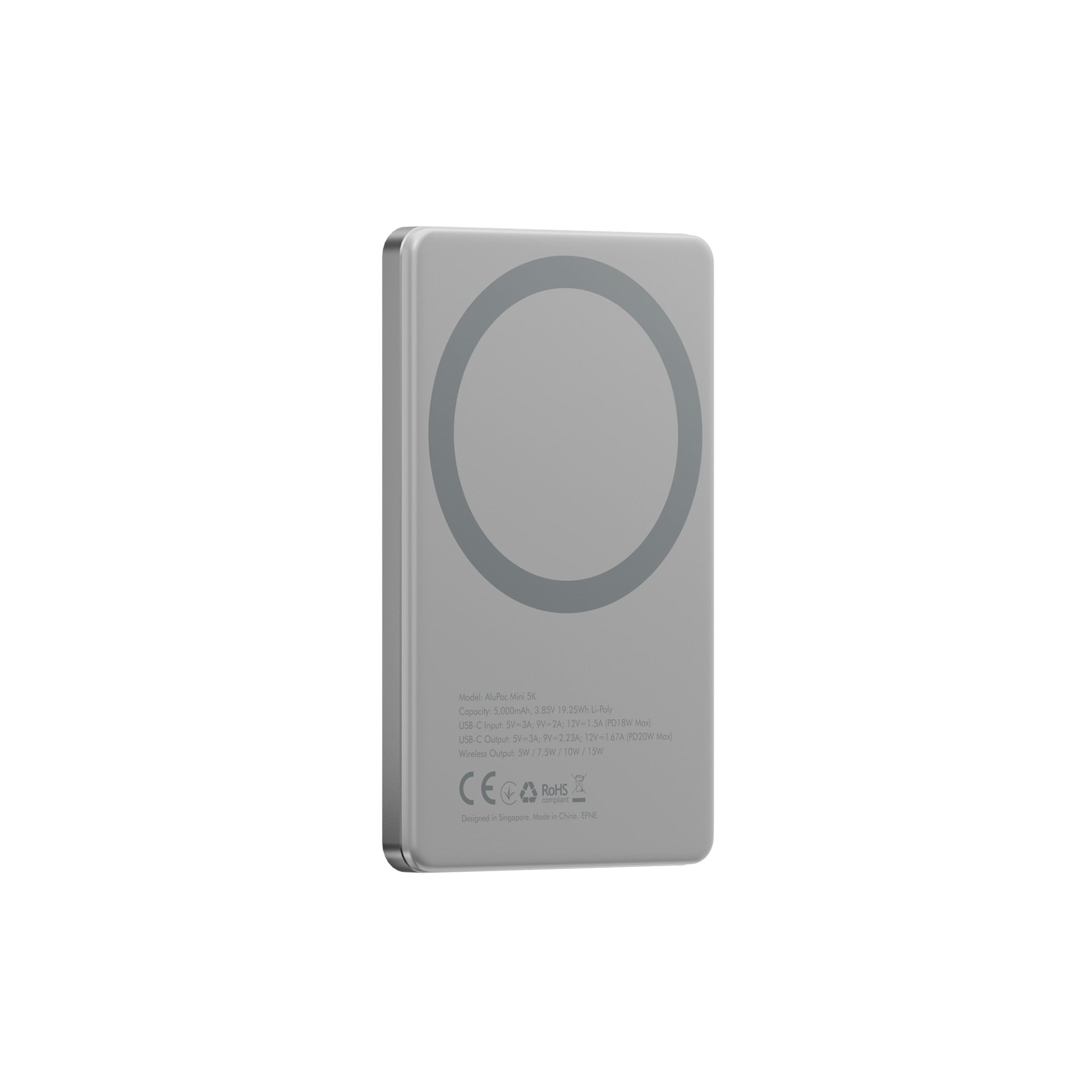 Energea AluPac 10K, 10000MaH Ultra Light Aluminum MagSafe Compatible Power Bank