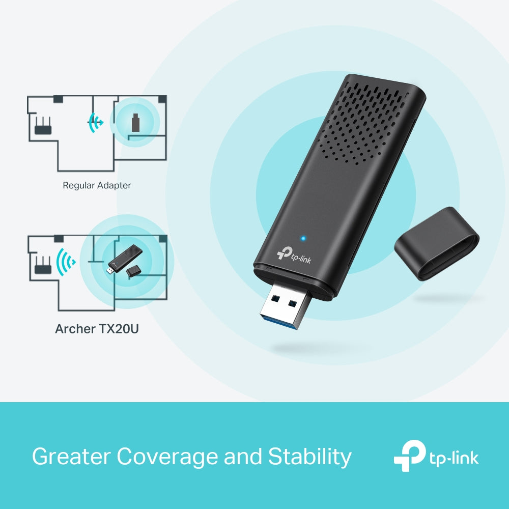 TP-Link AX1800 Dual Band Wi-Fi 6 Wireless USB Adapter