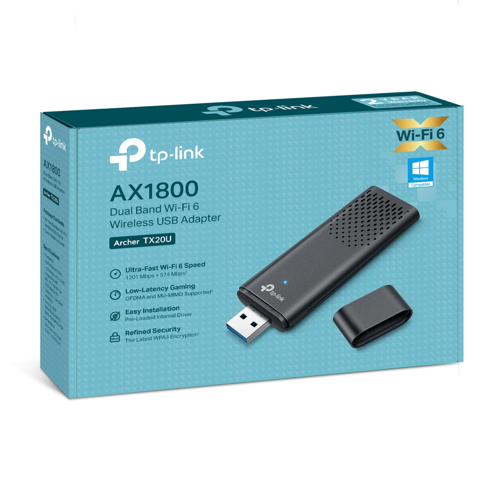TP-Link AX1800 Dual Band Wi-Fi 6 Wireless USB Adapter