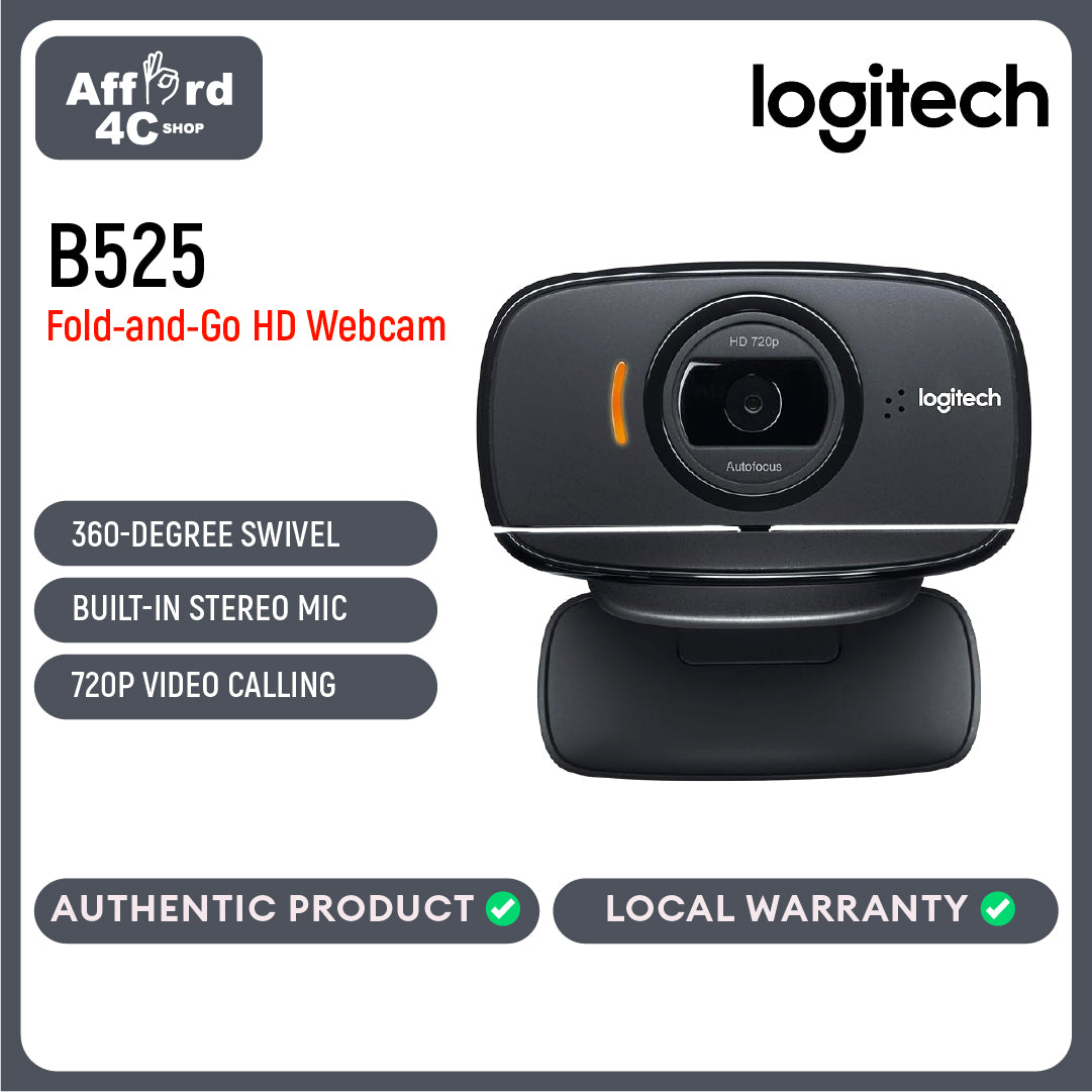 Logitech B525 Foldable Business HD Webcam