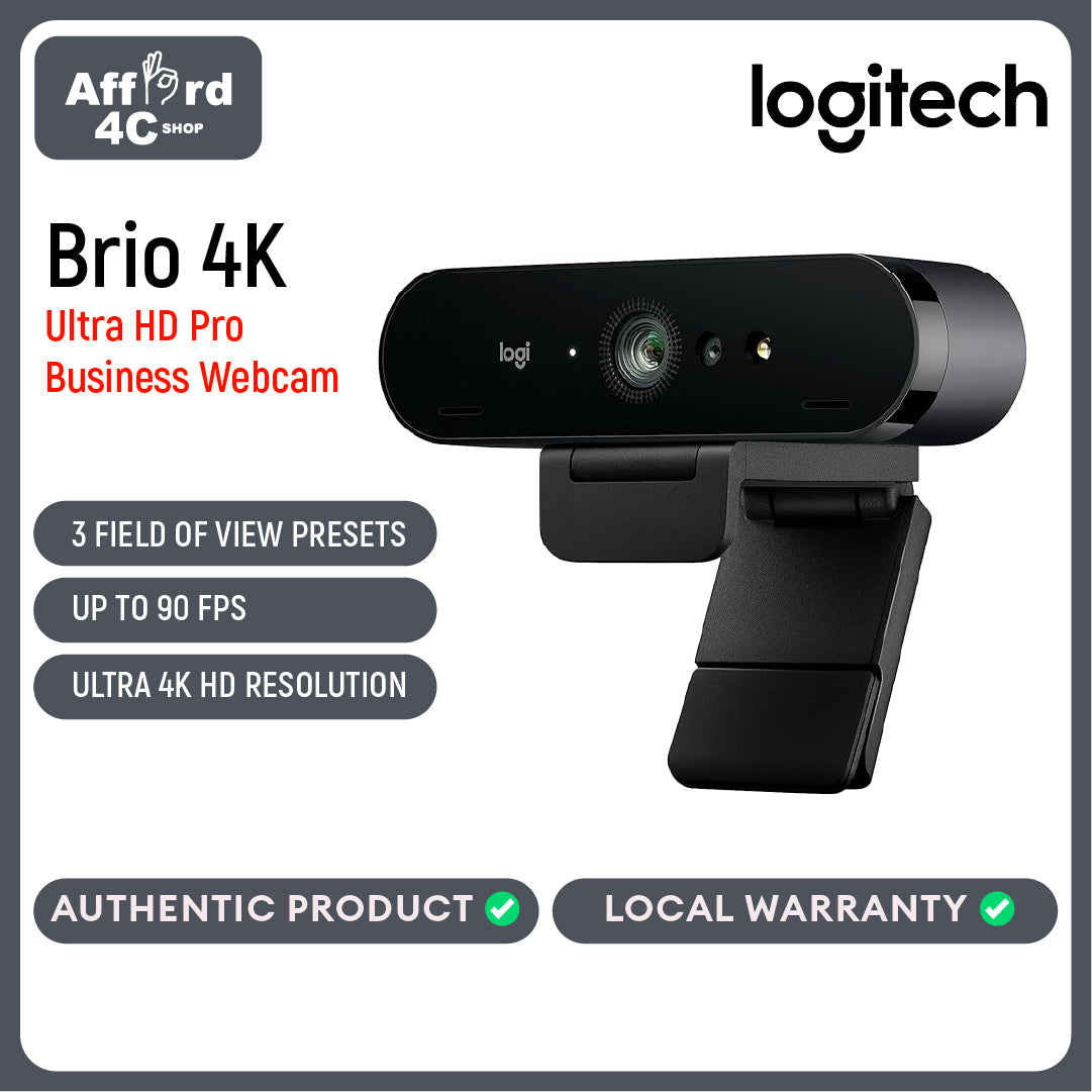 Logitech Brio Ultra HD Pro Webcam 4K webcam with HDR