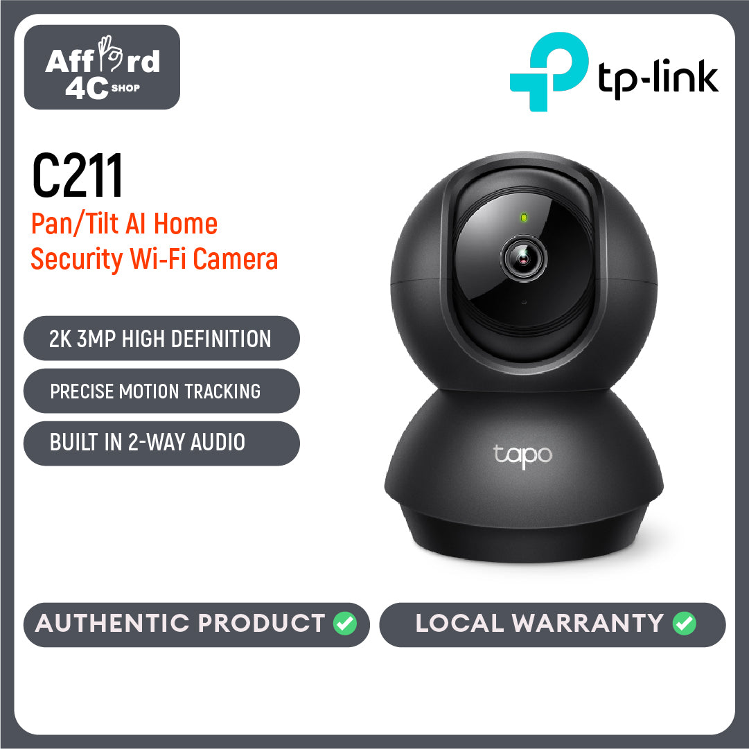 Tapo C211 Pan/Tilt Home Security Wi-Fi Camera