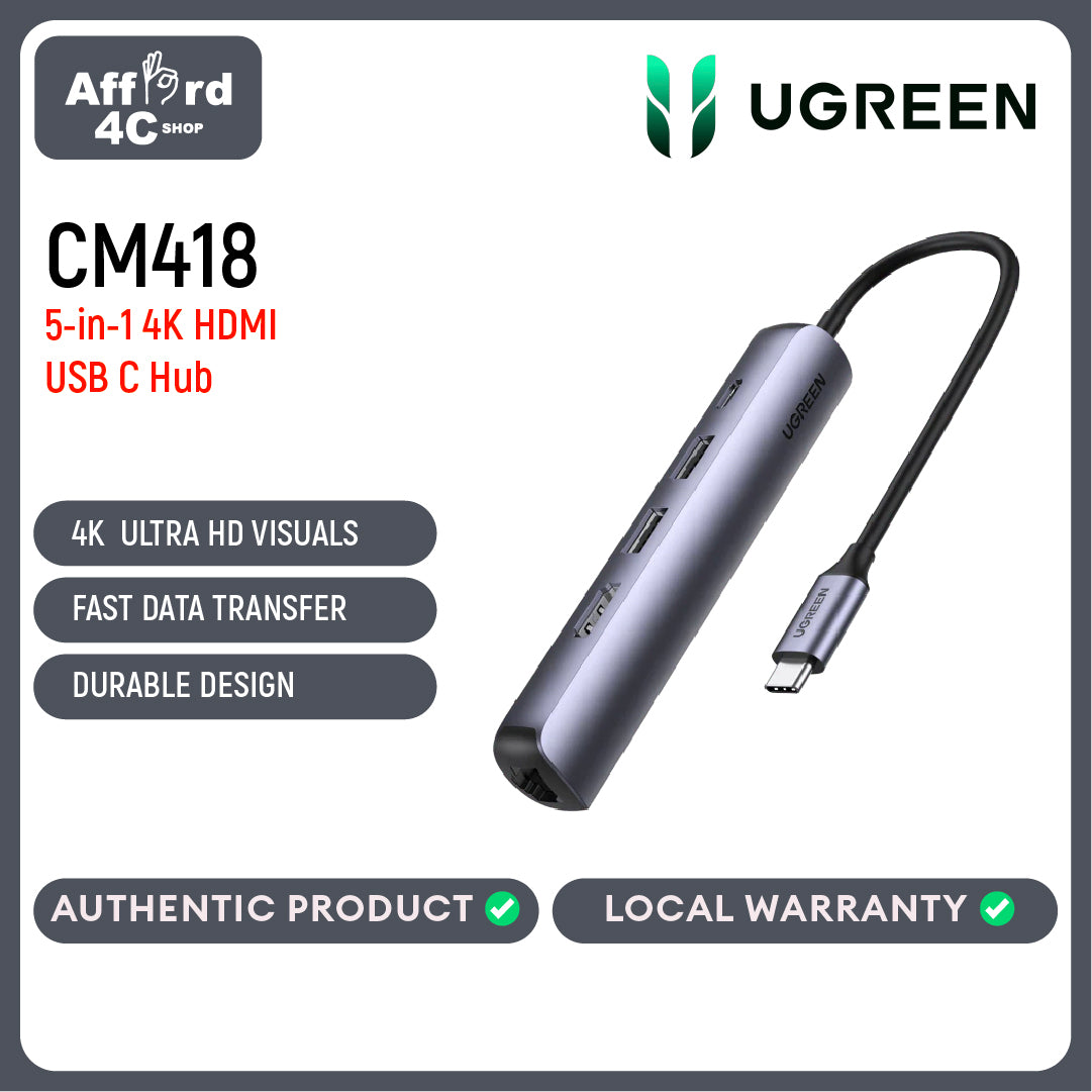 Ugreen USB-C Multifunction Docking  Station 5 in 1