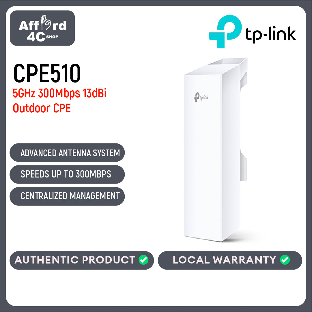 TP-Link CPE510 5GHz 300Mbps 13dBi Outdoor CPE