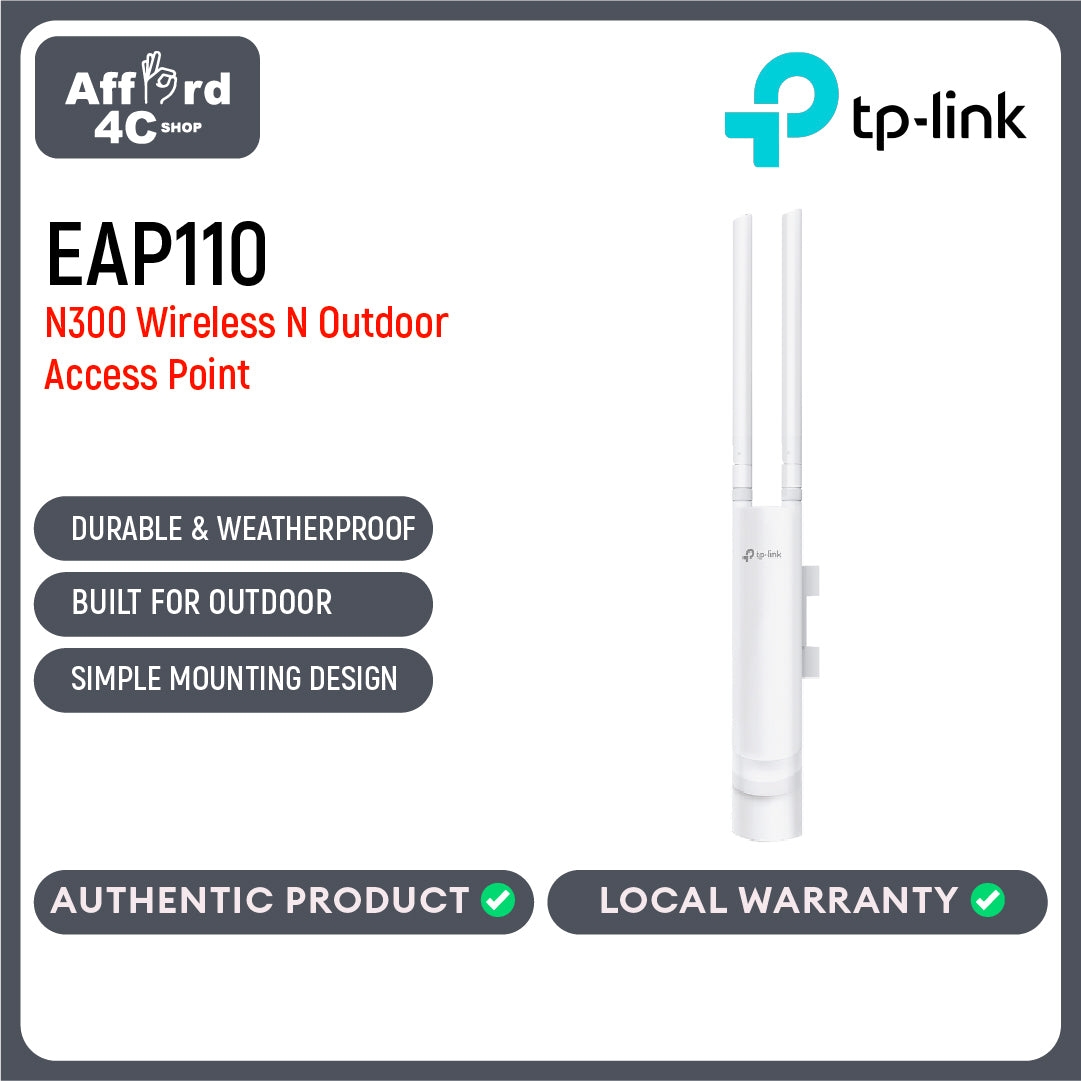 TP-Link EAP110-Outdoor N300 Wireless N Outdoor Access Point