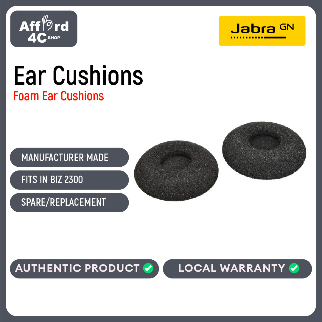 Jabra Ear Cushions for Evolve 20/30/40/65 Foam - 1 Pair