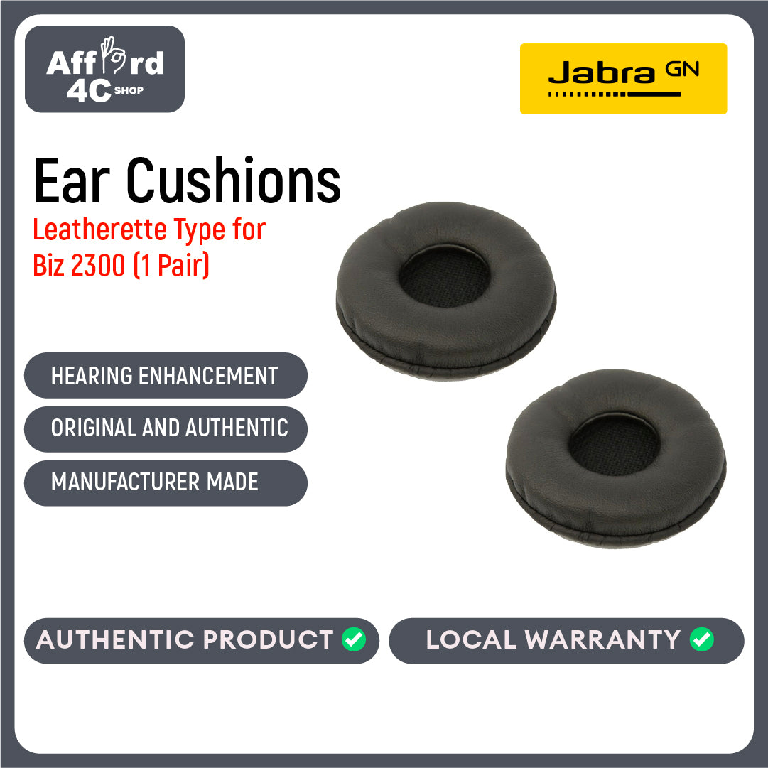 Jabra Ear Cushions for Biz 2300 Leatherette - 1 pair