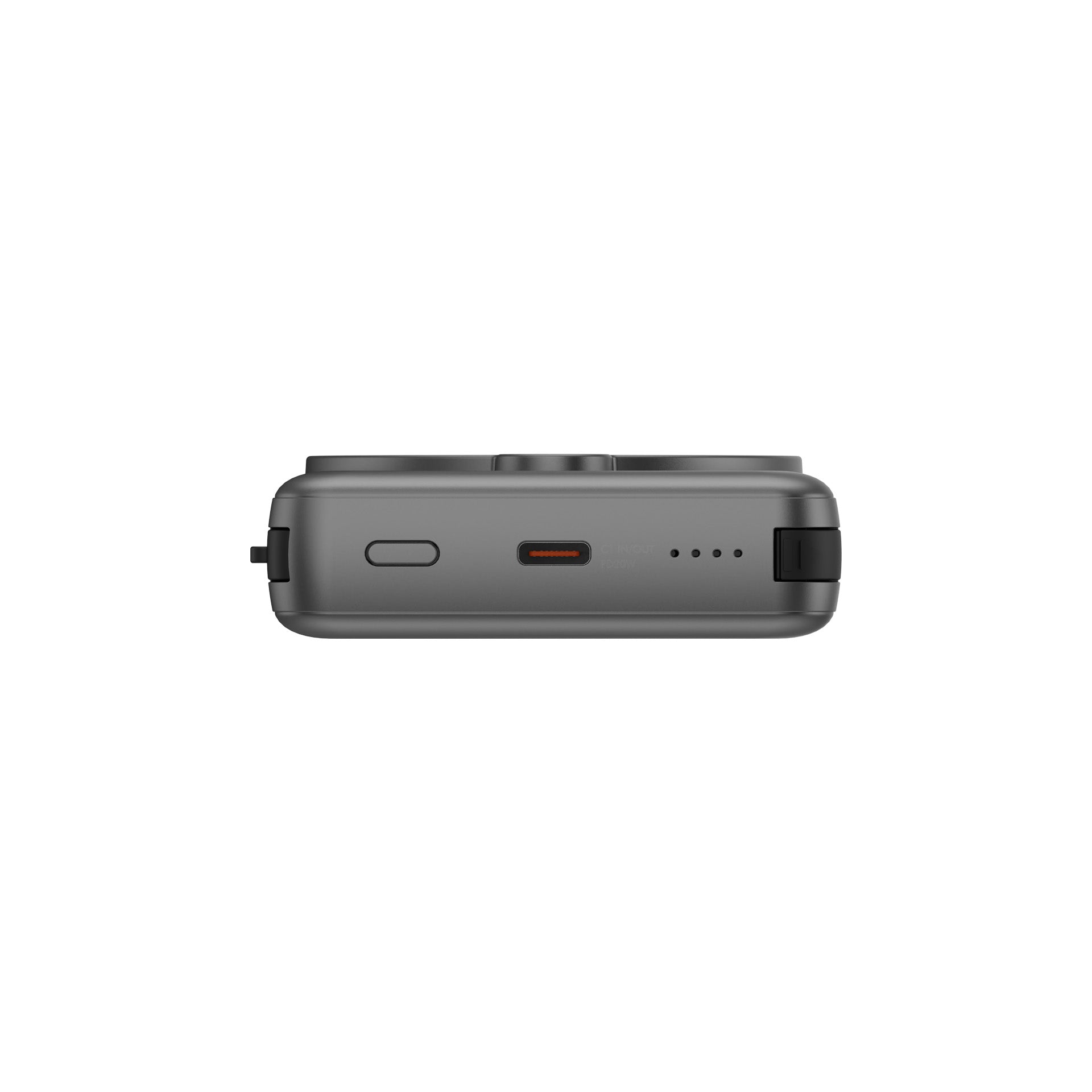 Energea MagPac Pro Plus, 10000MAH MagSafe Compatible QI2 Power Bank With Built-In Cable and Stand